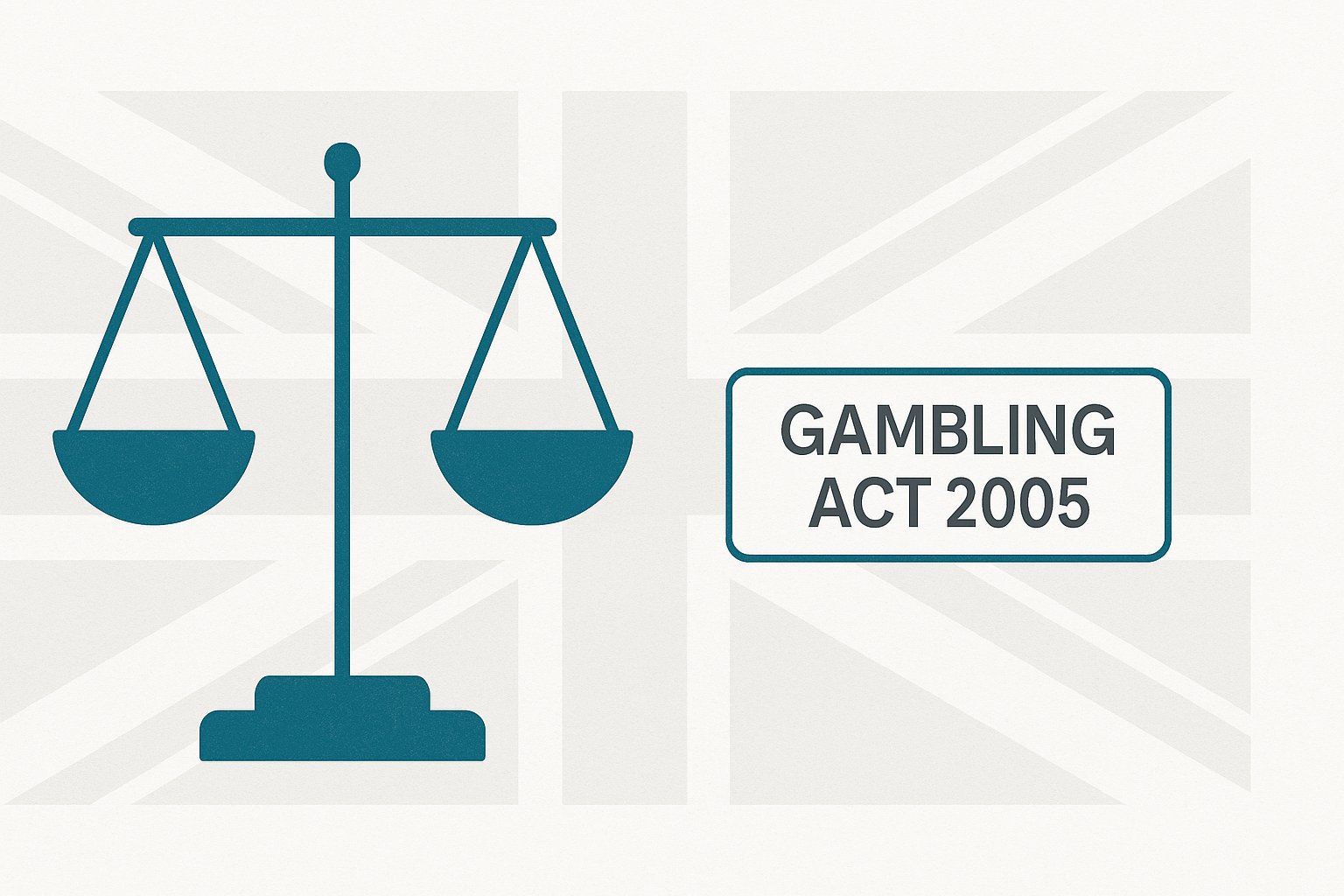Diagram showing the operator side of the Gambling Act 2005 and the separate position of the UK player